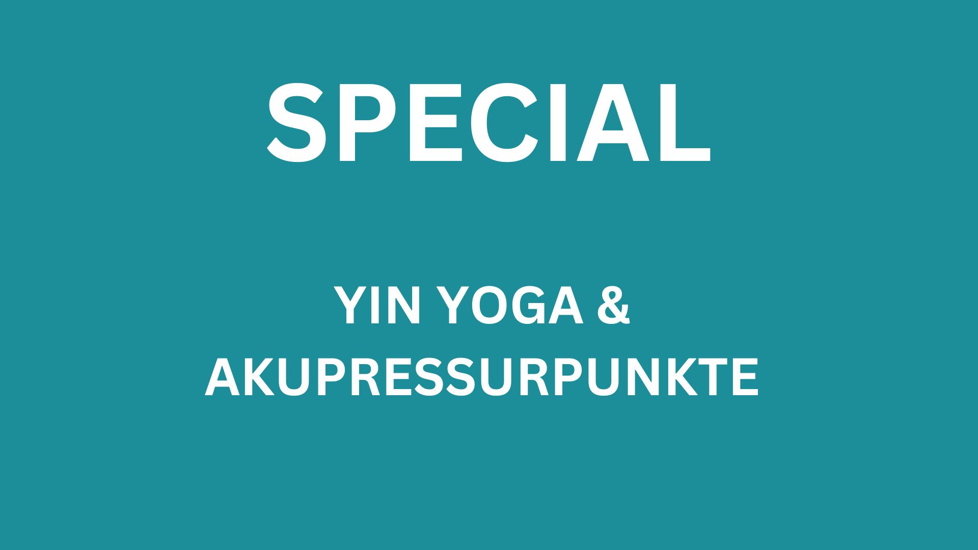 Yin Yoga & Akupressurpunkte
