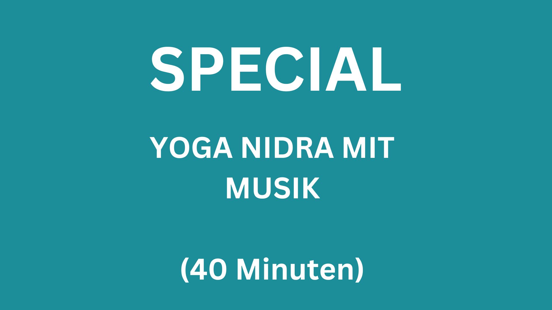 Yoga Nidra mit Musik